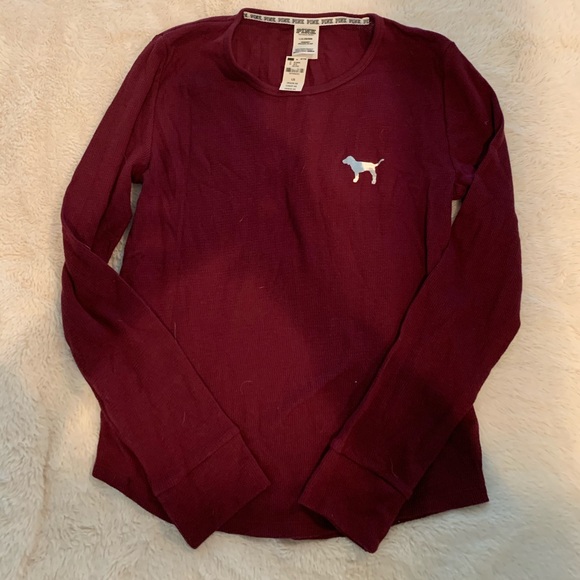 PINK Victoria's Secret Tops - Victoria secret thermal waffle top NWT